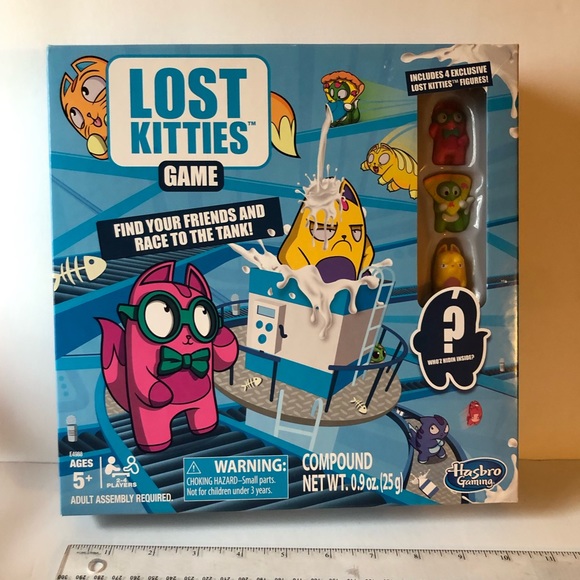 Lost Kitties Board Game Bonus 4 Exclusive Figures Ages 5+ 2-4 Players by Hasbro - Picture 7 of 11